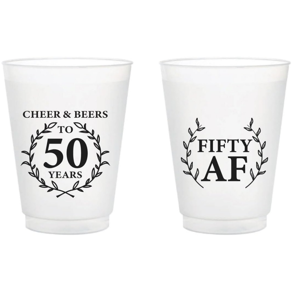 Plastic Cup 50Pcs - 10/50 gobelets en plastique givré personnalisés,