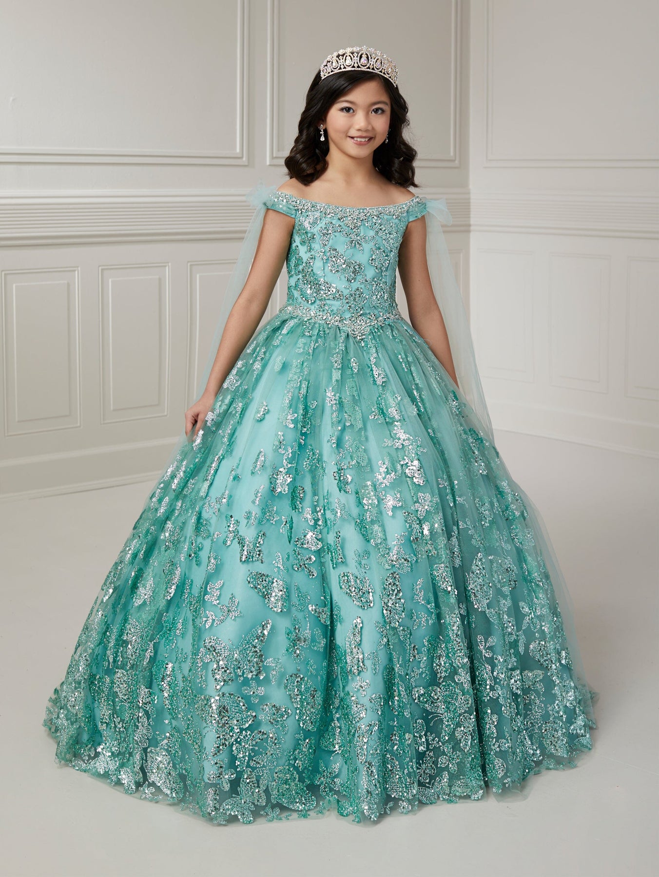 Birthday Sash Glitter - Magnifique robe de demoiselle d'honneur verte