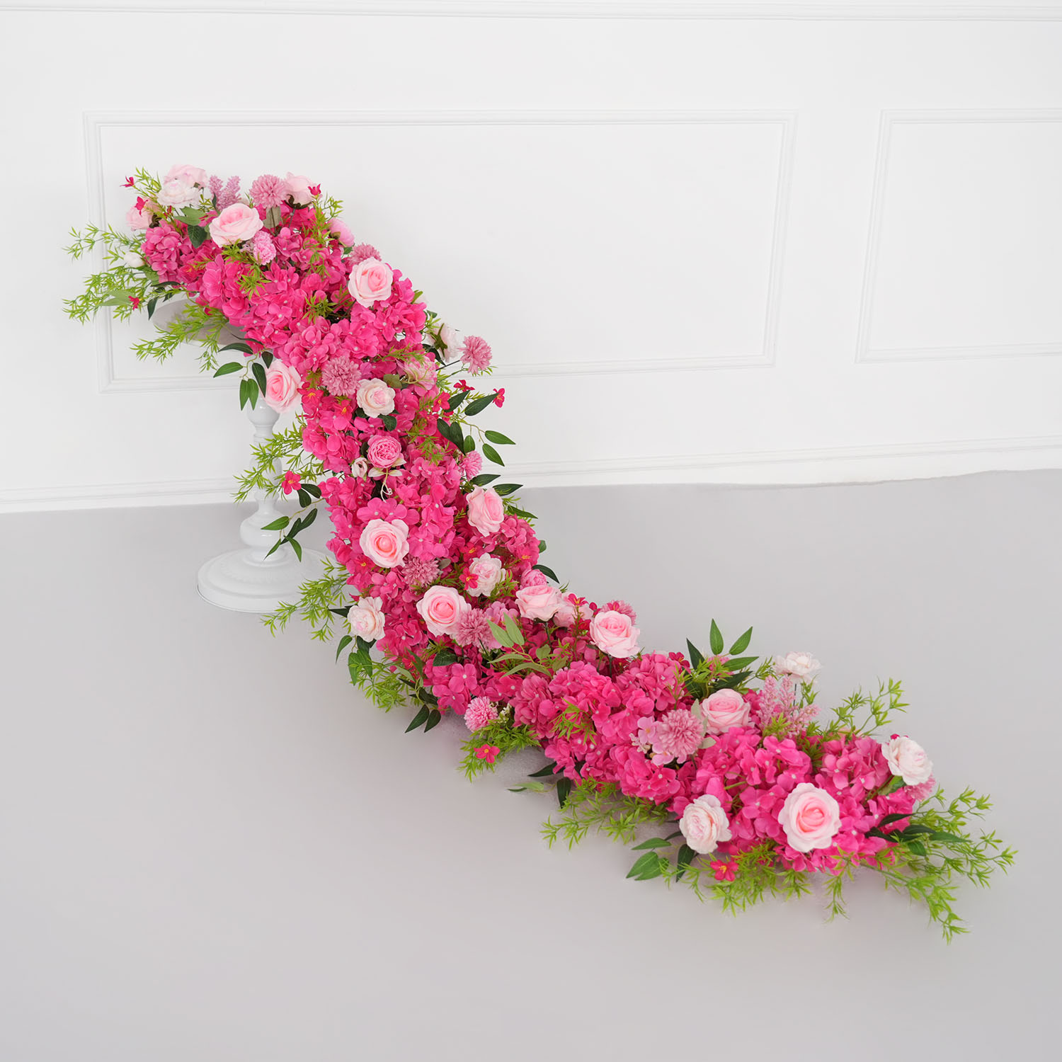 Flower Wall Panel - Uflower 1m/2m Rose Hortensia fleur rangée