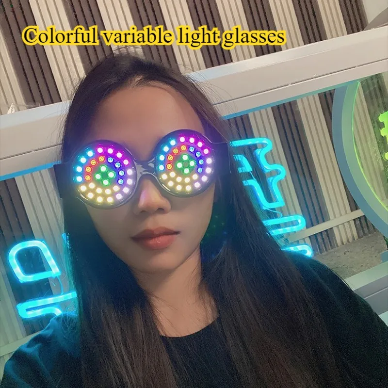 Event Party Dj - Lunettes électroluminescentes LED colorées et Cool,