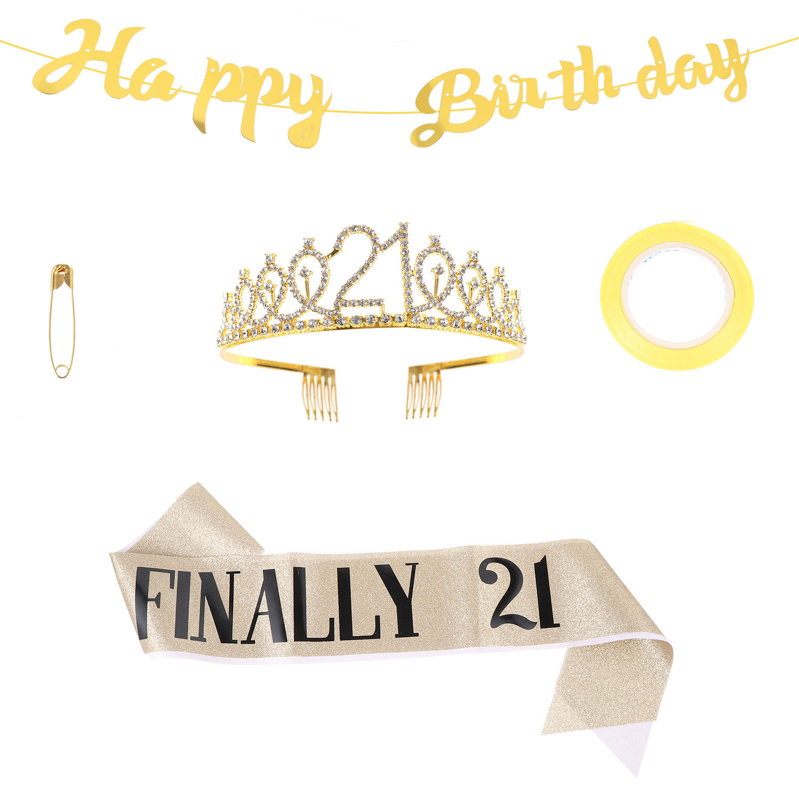 1 ensemble de couronne d'anniv - Birthday Sash Glitter avis et prix