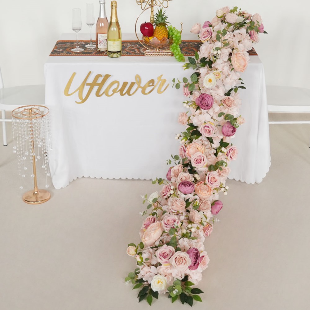 Uflower 200cm Rose Hortensia f - Flower Wall Panel avis et prix