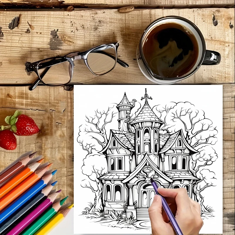 Livre de coloriage Maison Hant - Supply Event avis et prix