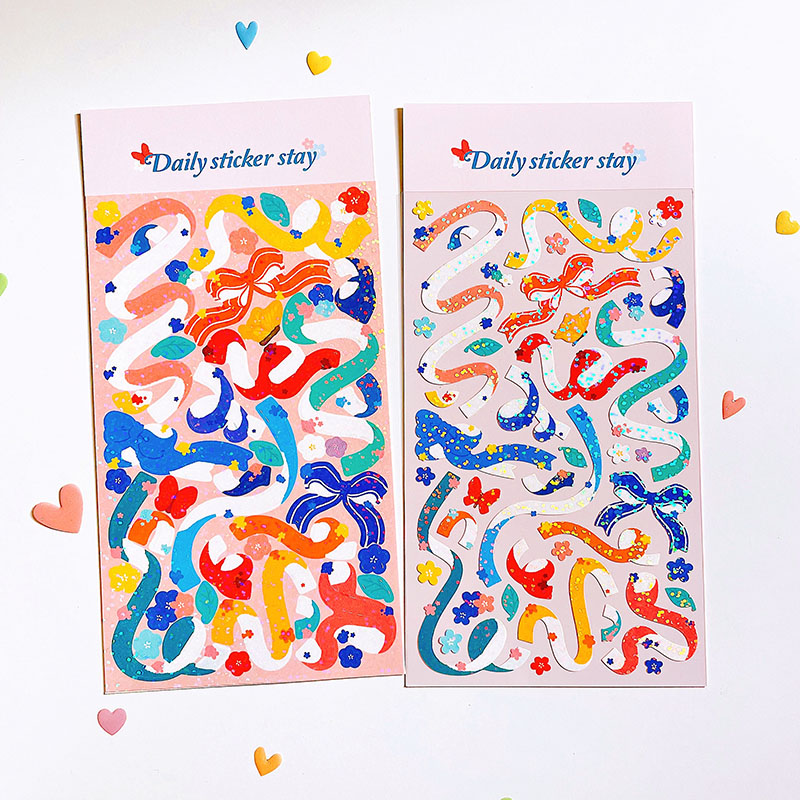 Autocollant en ruban floral Bo - Papercraft Supply Ribbon avis et prix