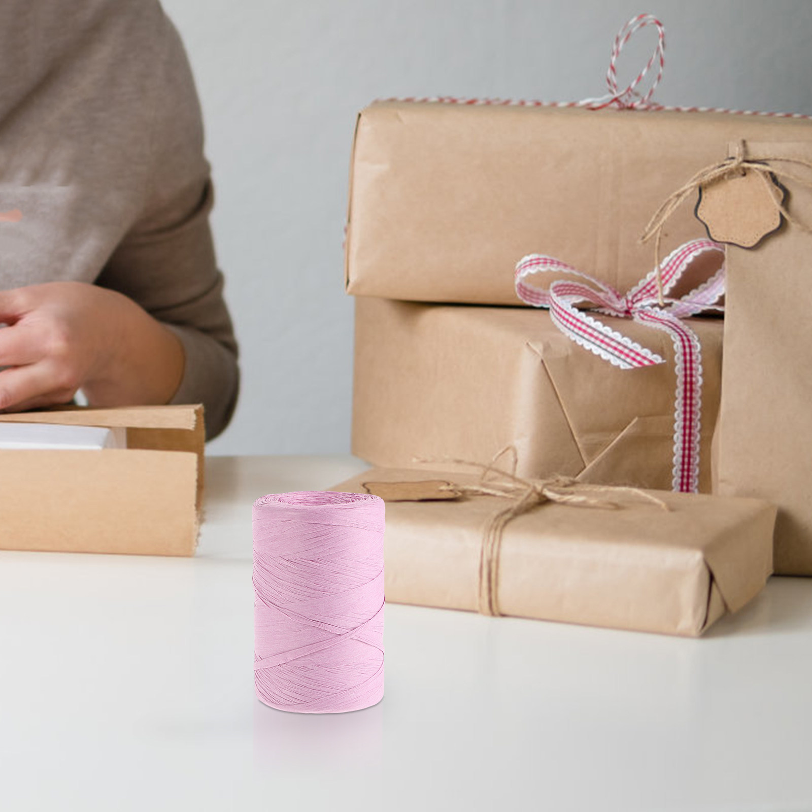 Ruban en papier raphia plat co - Papercraft Supply Ribbon avis et prix
