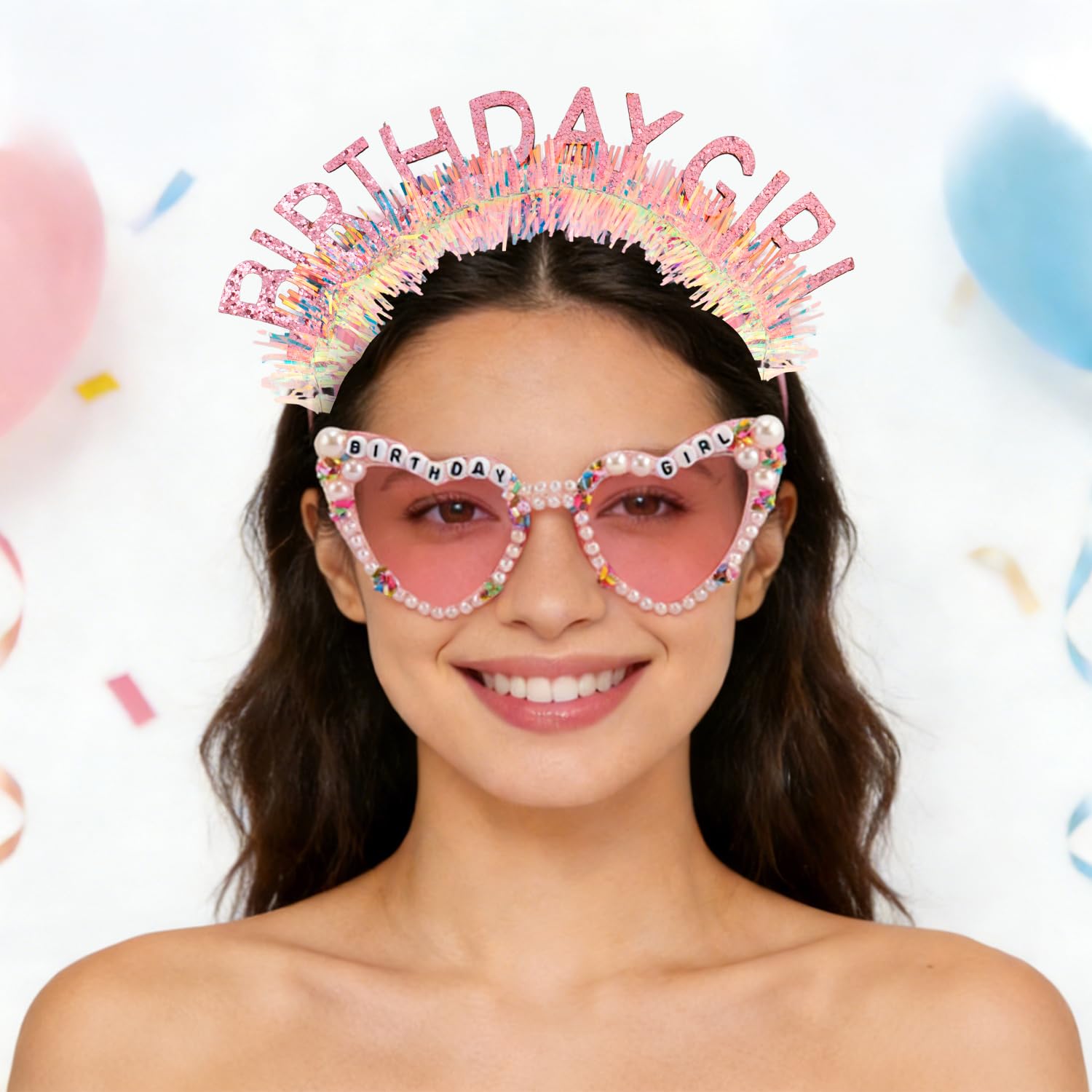 Ensemble Bandeau, Écharpe et L - Birthday Sash Glitter avis et prix