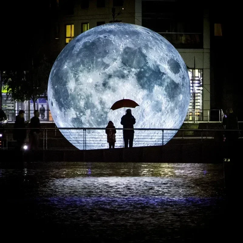 Boule de lune bleue gonflable  - Led Balloon Light avis et prix