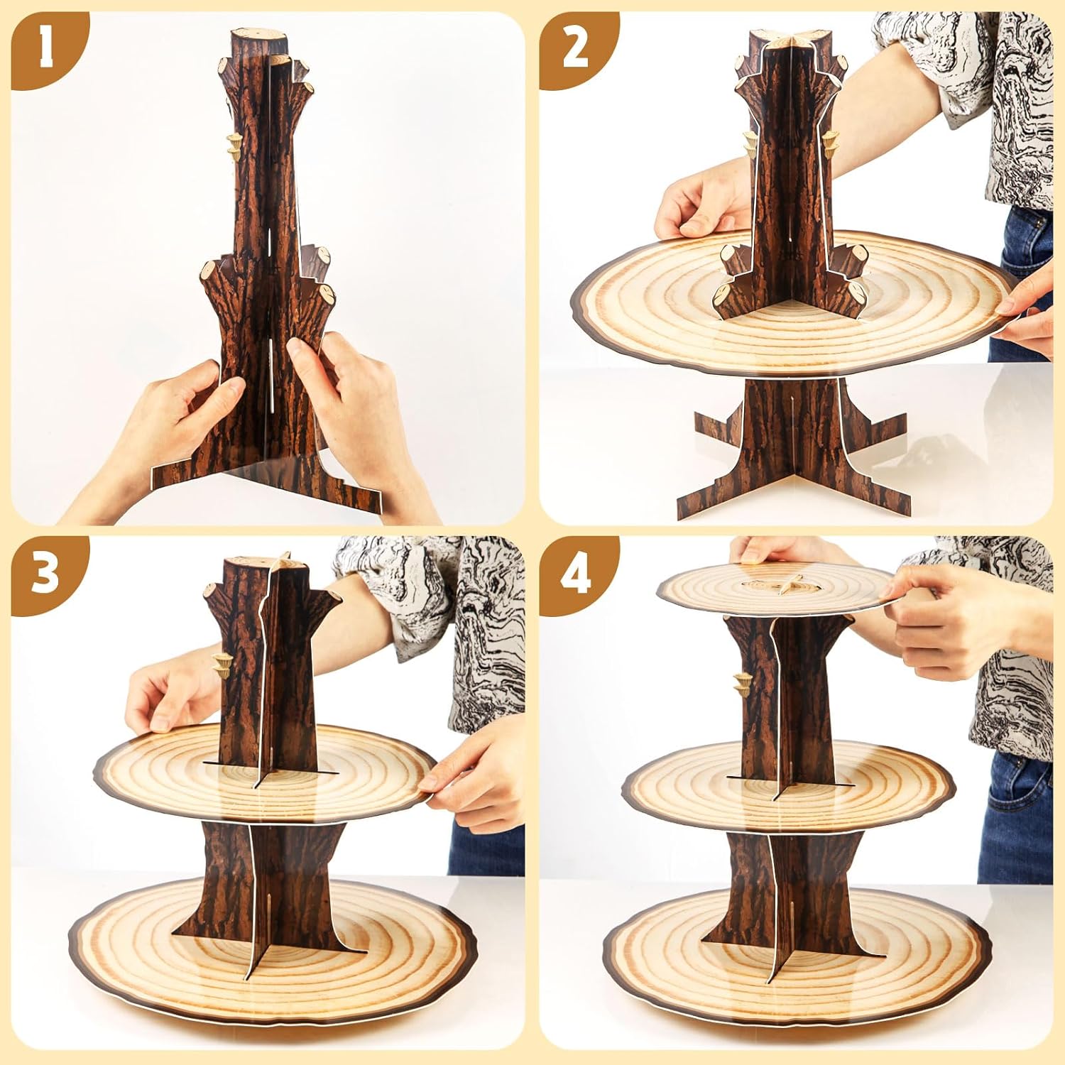 Support à cupcakes en bois, dé - Cupcake Stand Tier avis et prix